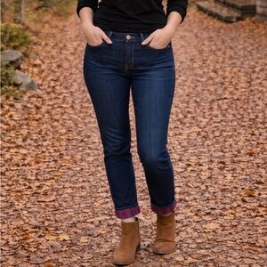 Eddie Bauer Flannel Lined Boyfriend Relaxed Women’s Jeans